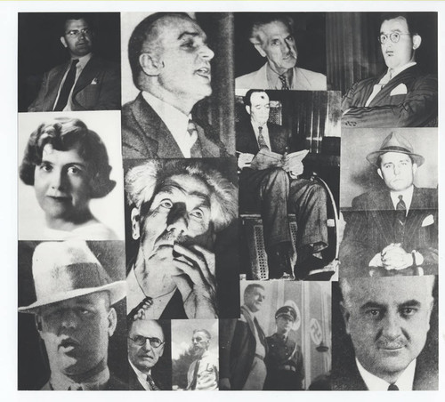 Photo montage, defendants in the Great Sedition Trial of 1944, 1940s