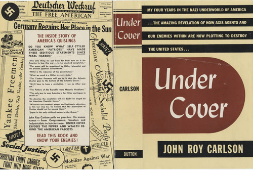 Book jacket, Under cover by John Roy Carlson, 1943