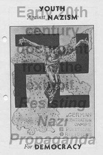 Booklet cover, Youth Against Nazism for Democracy, circa 1937