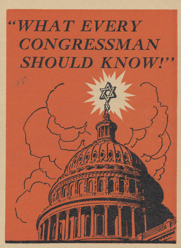 Pamphlet, What every Congressman should know!, circa 1930s-1940s