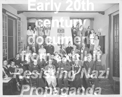 Photograph, Nazi meeting at Bishop Bell's residence, 1937