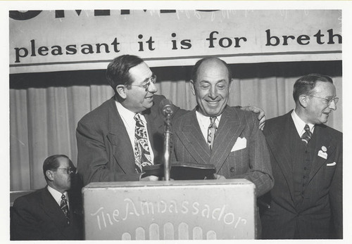 Photograph, Mendel Silberberg and Rabbi Edgar Magnin, circa 1933