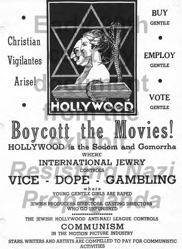 Flier, Boycott the Movies!, 1938