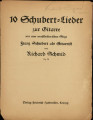 10 Schubert lieder, op. 75