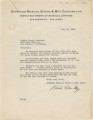 Letter from The Standard Musical String and Mfg. Corporation to Gentlemen, July 31, 1933