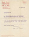 Letter from Harold Reeves to Zarvah Publishing Co., August 3, 1922