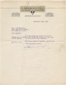 Letter from L. Arnaud to Mrs. Z. M. Bickford, September 9, 1929