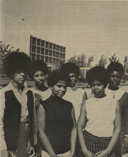 Photograph from the Daily Sundial, the "Miss Black and Beautiful Competition," May 13, 1969