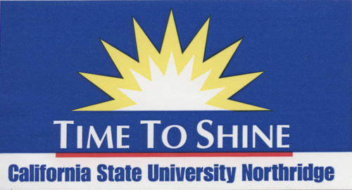 "Time to Shine," California State University, Northridge (CSUN) sticker