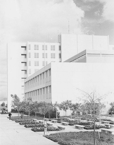 Sierra Tower and Sierra Hall North at San Fernando Valley State College (now CSUN), undated