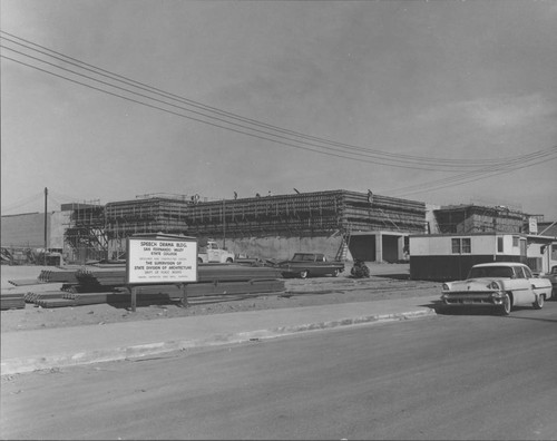 Construction of the Speech-Drama building at San Fernando Valley State College (now CSUN), undated