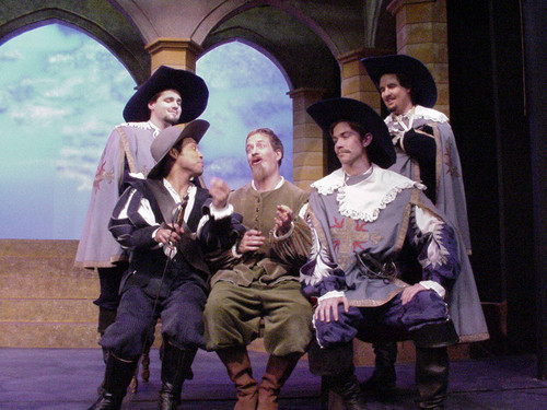 Scene from "The Three Musketeers" at California State University, Northridge (CSUN), Fall 2001
