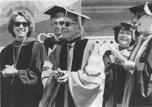 Judge Julian Beck honored at California State University, Northridge (CSUN), 1983