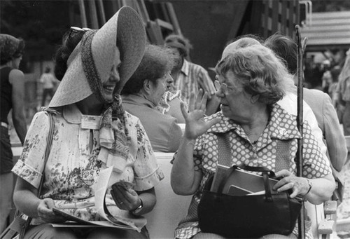 Bess Lomax Hawes and Margaret Mead, undated