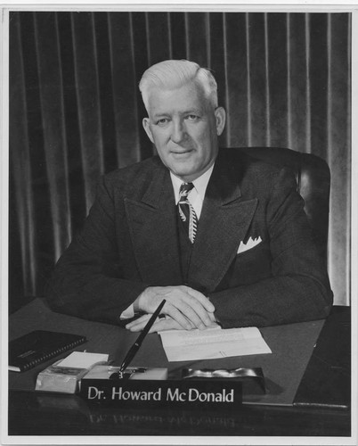 Dr. Howard McDonald, ca. 1957