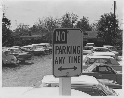 Parking at San Fernando Valley State College, ca. 1968