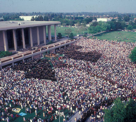 Commencement ceremony, May 1982, California State University, Northridge (CSUN)