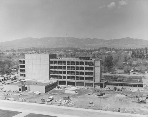 Administration Building at San Fernando Valley State College (now CSUN), under construction, ca. 1964