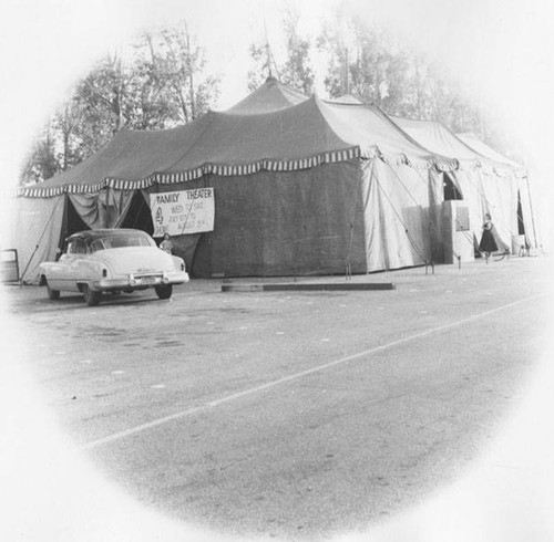 Temporary Theater at the San Fernando Valley campus of Los Angeles State College (now CSUN), 1957