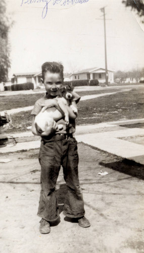 Boy with dog