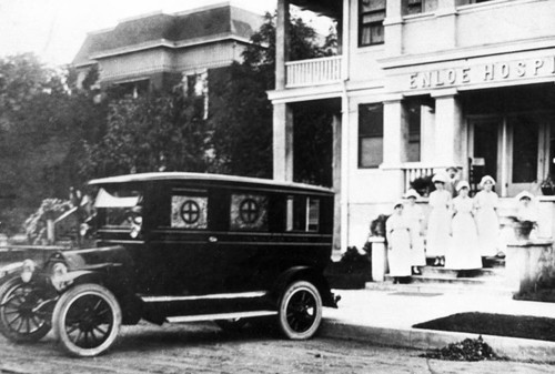 Enloe Hospital ambulance and nurses