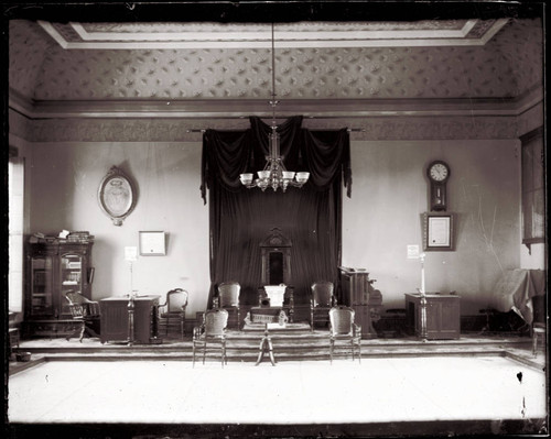 Interior of Odd Fellows Hall