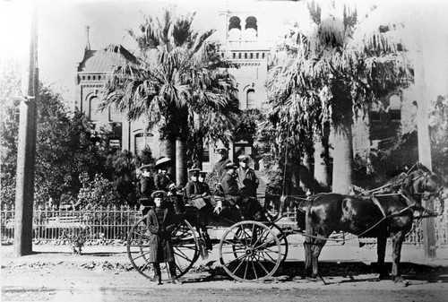 Cadets in Front of Chico State Normal School