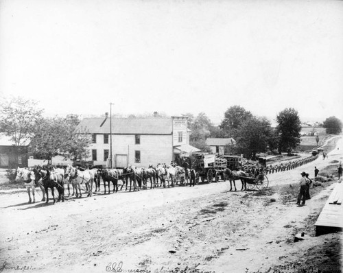 String of Wagons