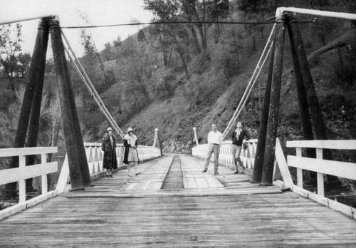 Suspension Bridge at Bidwell Bar