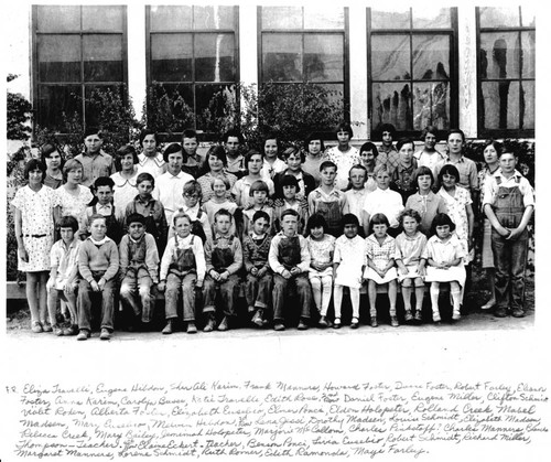 Plaza School, Glenn County, children, 1931