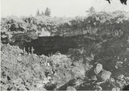 Entrance at Lava Beds