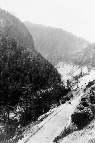 Railroad construction on Feather River