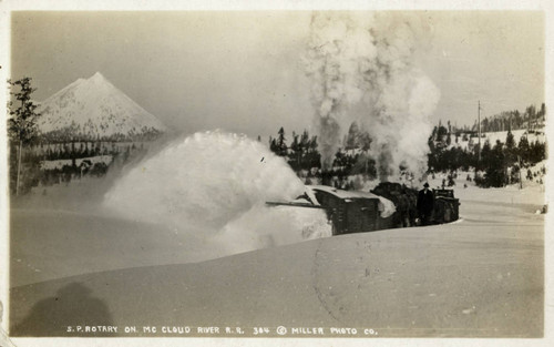 Southern Pacific Rotary on McCloud River Railroad Company line