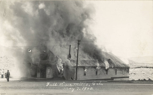 Fire in Fall River Mills