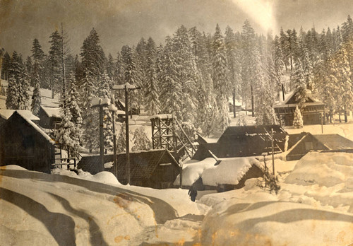 Engelmine copper mine in winter