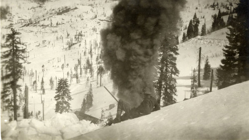 Railroad Workers in the Snow