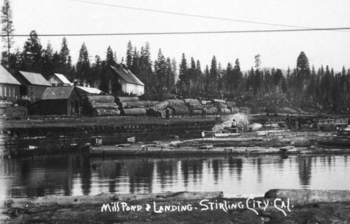 Mill pond and landing