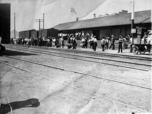 Laborers and Trains