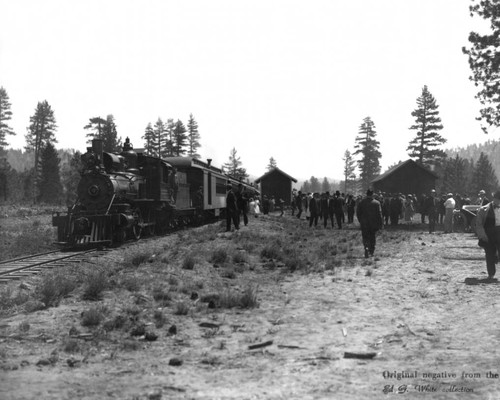 Train depot at Clio