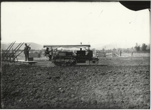 Steam Tractor with Plow