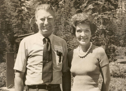 Jim Holmes and Nancy Reagan--Soper-Wheeler Company