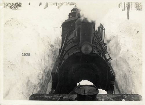 Steam Locamotive in Snow