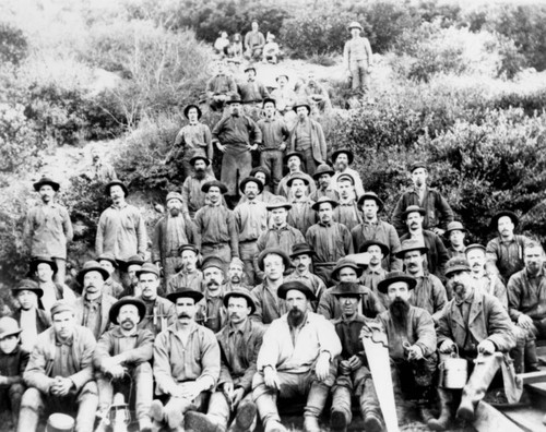 Miners at Eureka Mills