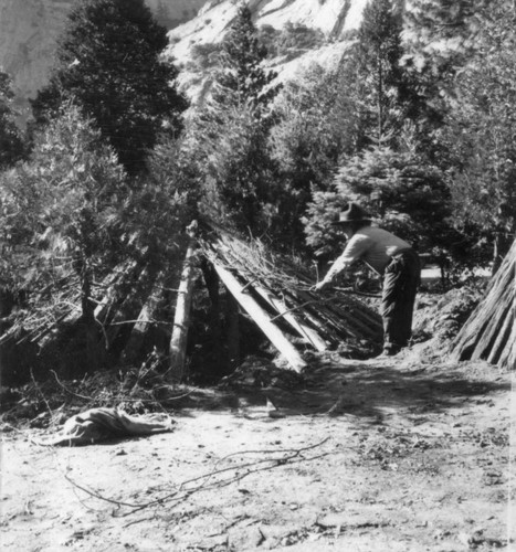 Sweat lodge in Yosemite