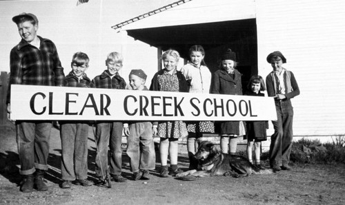 Students at Clear Creek School