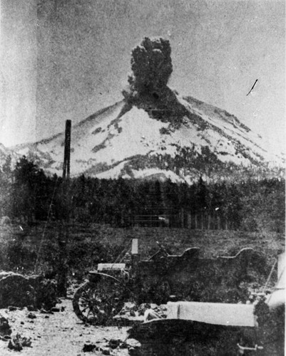 Mt. Lassen eruption