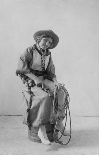 Portrait of a cowgirl