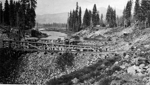 Construction of Lake Almanor Dam