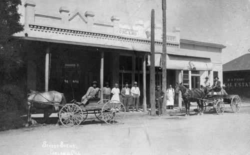 Street Scene Outside Orland Market