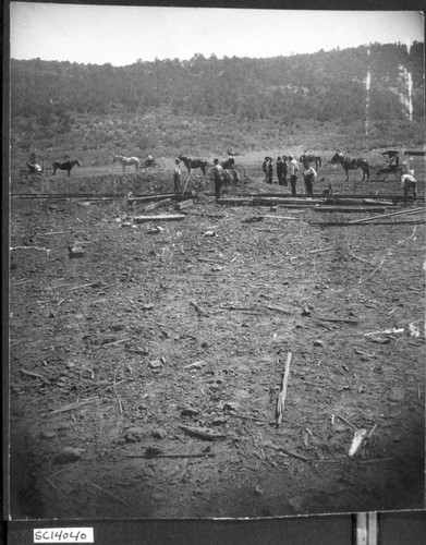 Yreka Railroad after Power House Exploded